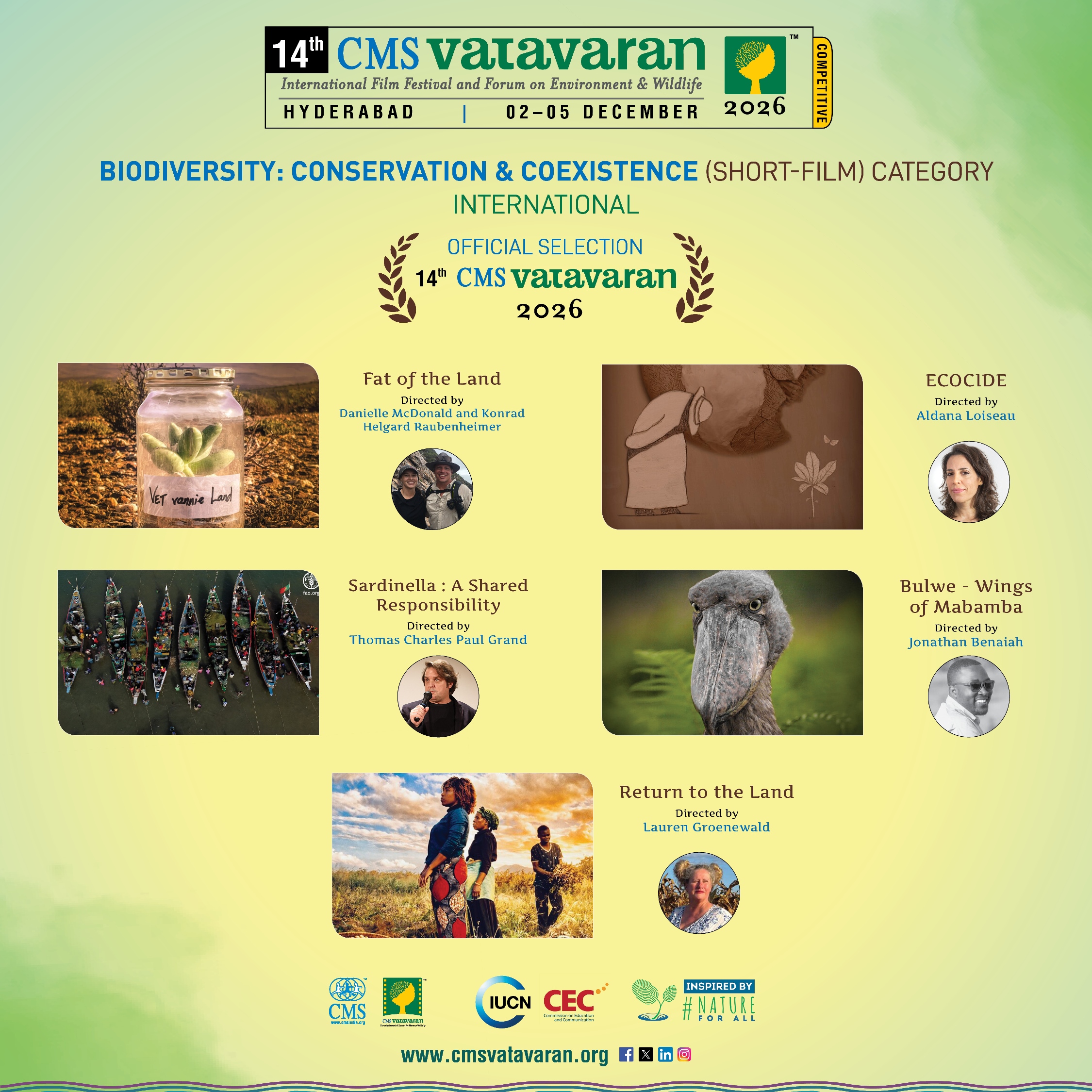 Biodiversity: Conservation & Coexistence — Short Film — International Nominations